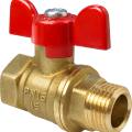 Кран шаровой для ВОДЫ VALFEX 3/4" ВР/НР ручка-бабочка, латунный, 11Б27фт1М (72/18) /VF.218.LB1.034